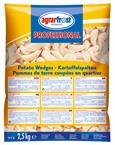 Ćwiartki ziemniak&oacute;w bez sk&oacute;rki bez przypraw (2,5kg*4op) - AGRARFROST